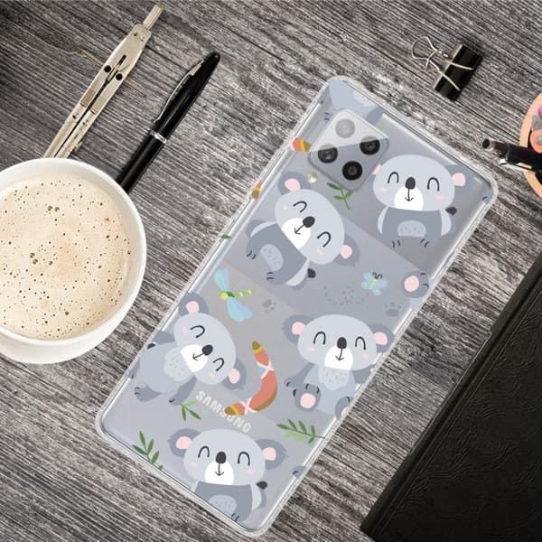 Deco Samsung Galaxy M62 / Samsung Galaxy F62 skal - Koala Silvergrå