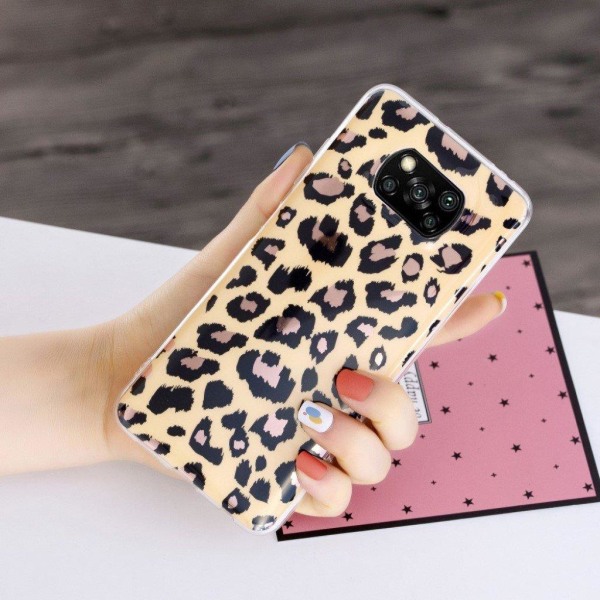 Marmormotiv Xiaomi Poco X3 / Xiaomi Poco X3 NFC skal - Leopard Gul