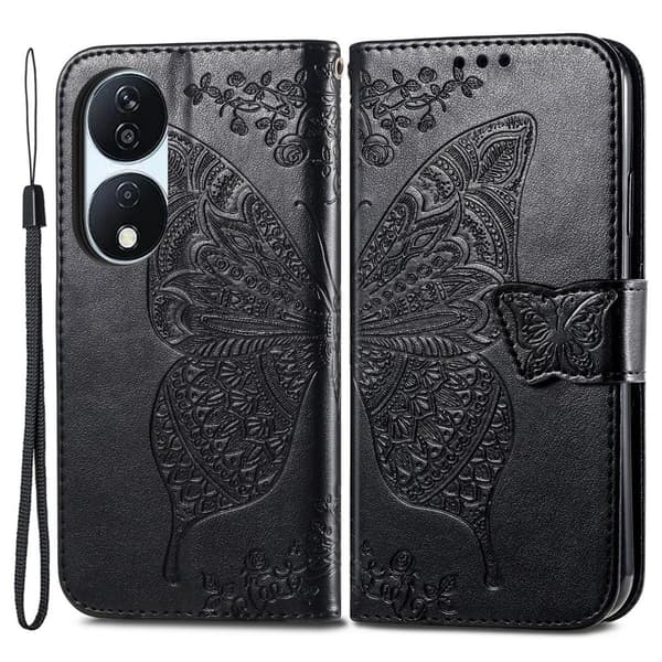 Butterfly Honor X7b skinnveske - Svart Black