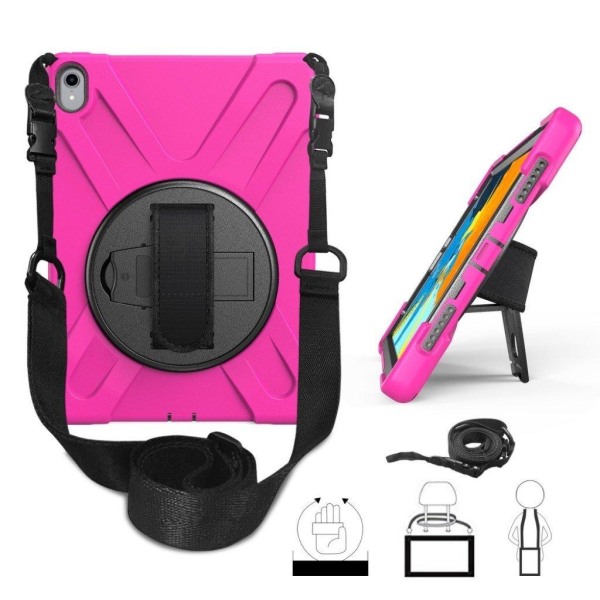 iPad Pro 11 inch (2018) 360 graders dreje kickstand kombi etui - Rosa Pink