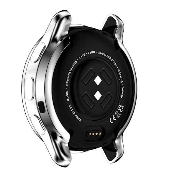 Garmin Venu 2 Plus elektropläterat hölje - Silver Silvergrå