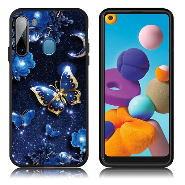 Imagine Samsung Galaxy A21 deksel - Sommerfugler Multicolor