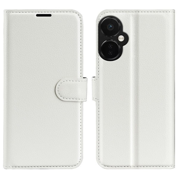 Klassisk OnePlus Nord CE 3 Flip Etui - Hvid White