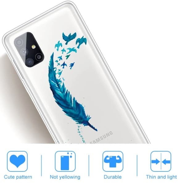 Deco Samsung Galaxy M51 cover - Blå Blue