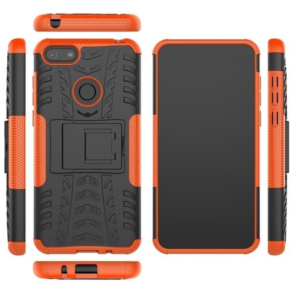 Offroad etui - Motorola Moto E6 Play - svart / oransje Orange
