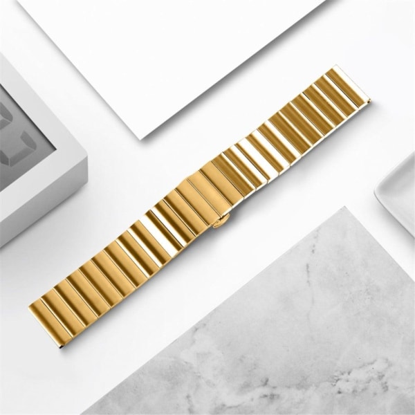 Fitbit Sense / Versa 3 stainless steel buckle design watch strap Gold
