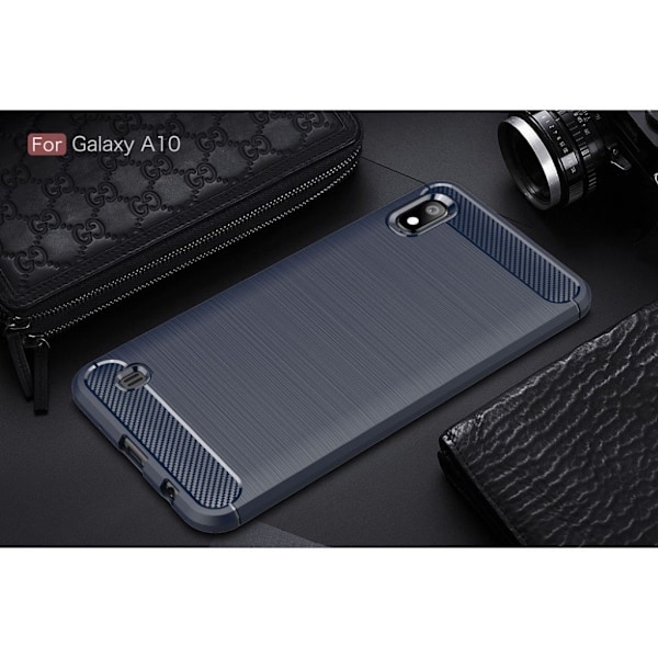 Carbon Flex Samsung Galaxy A10 kuoret - Sininen Blue