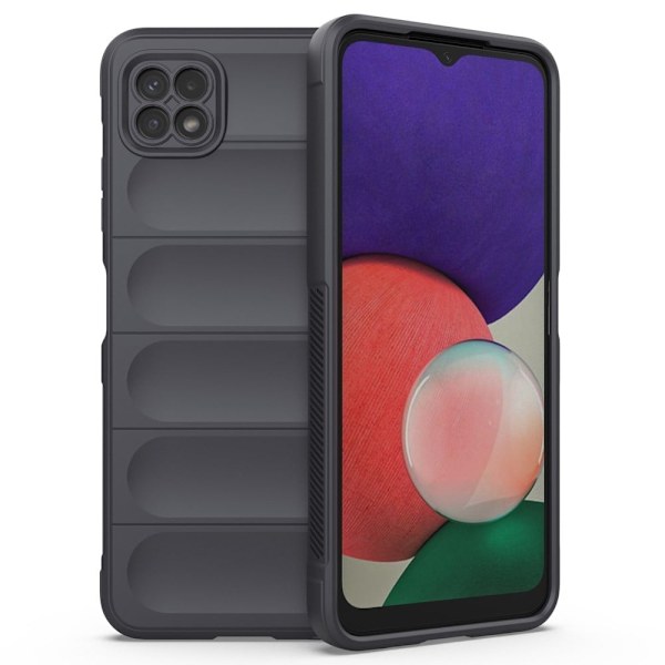 Mjukt greppformat Samsung Galaxy A22 5G skal - Silver/Grå Silvergrå