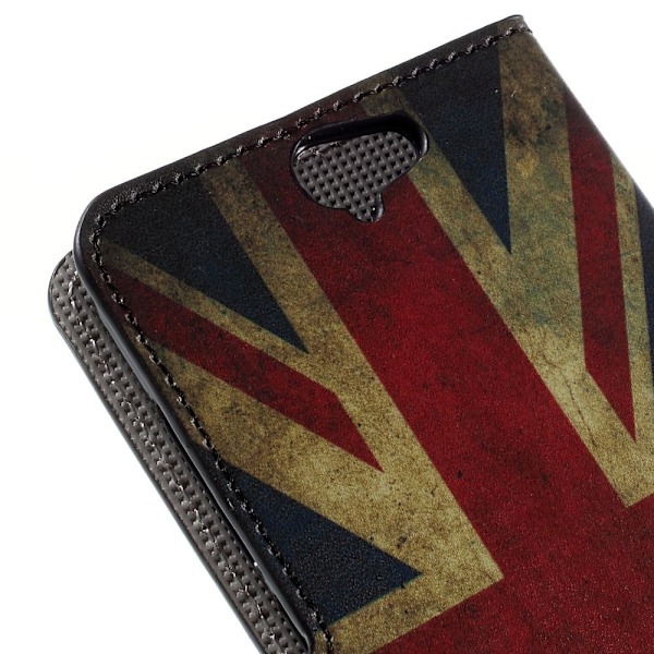 Moberg Htc One A9 Nahkakotelo - Vanhanaikainen Britannian Lippu Multicolor