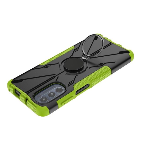 Kickstand-cover med magnetisk plade til Motorola Moto G62 5G - Grøn Green