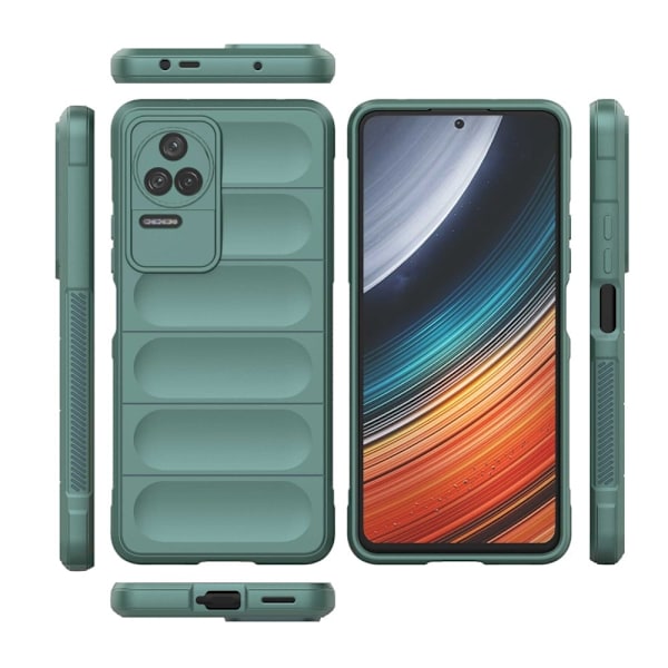 Mjukt greppformat Xiaomi Poco F4 / Xiaomi Redmi K40S skal - Grön Grön