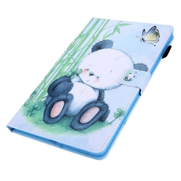 Samsung Galaxy Tab A7 10.4 (2020) bright  læder flip etui - Panda White