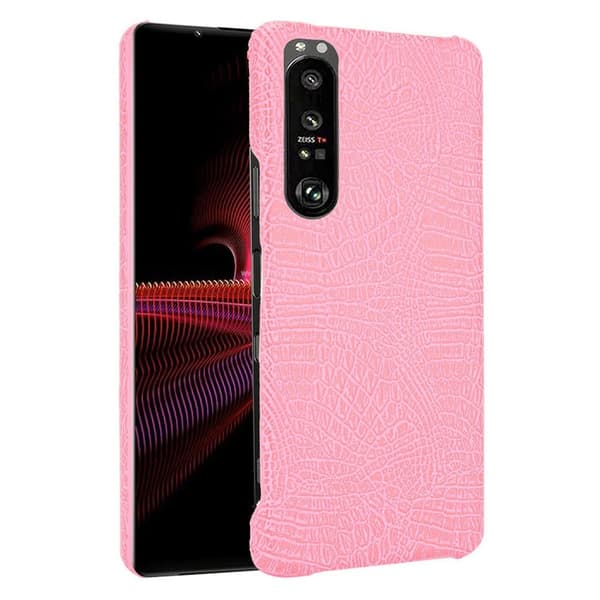 Croco Sony Xperia 1 III skal - Rosa Rosa