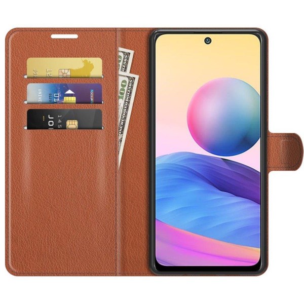 Classic Xiaomi Redmi Note 10 5g Flip Etui - Brun Brown