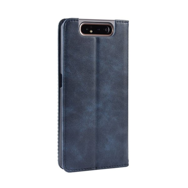 Bofink Vintage läder Samsung Galaxy A80 fodral - Blå Blå