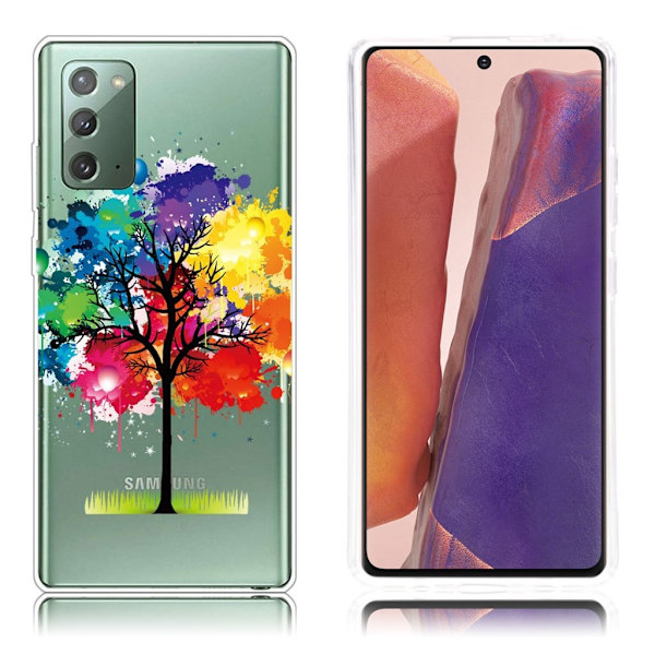 Deco Samsung Galaxy Note 20 kotelot - Värikäs Puu Multicolor