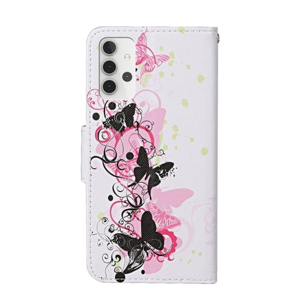 Wonderland Samsung Galaxy A32 Läppäkotelo - Butterflies Multicolor