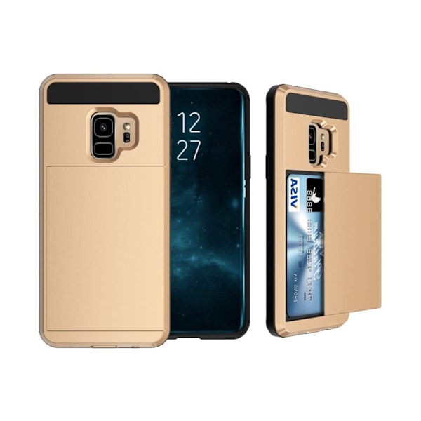 Samsung Galaxy S9 korttipaikallinen suojakuori - Kulta Gold