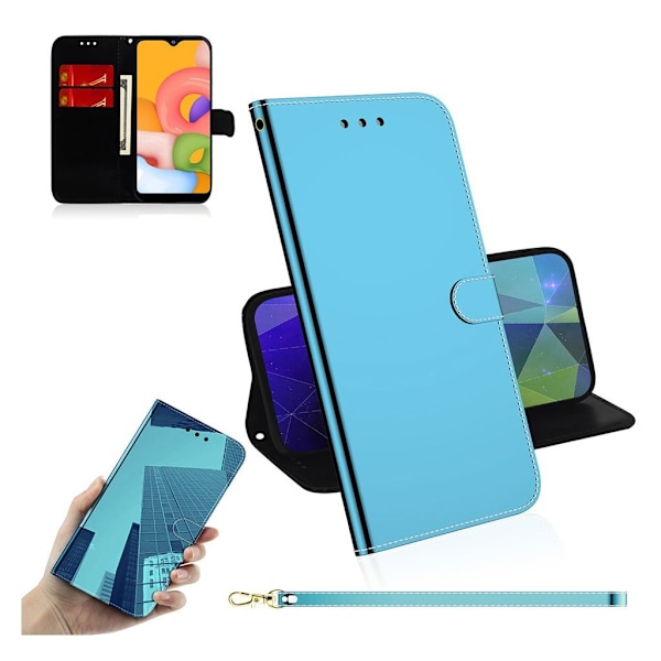 Mirror Samsung Galaxy A01 veske - Blå Blue