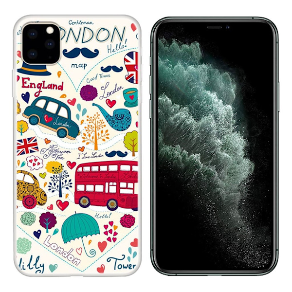 Deco iPhone 11 Pro Max kuoret - Autot Multicolor