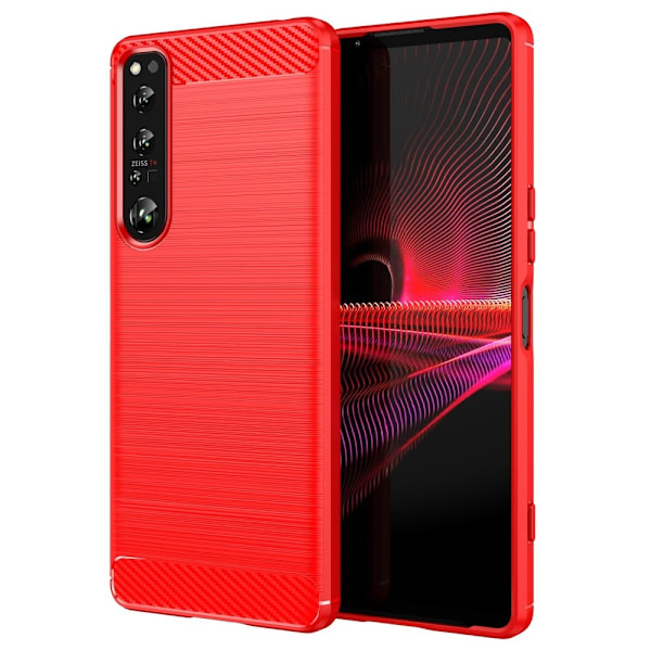 Carbon Flex Sony Xperia 1 IV kotelot - Punainen Red