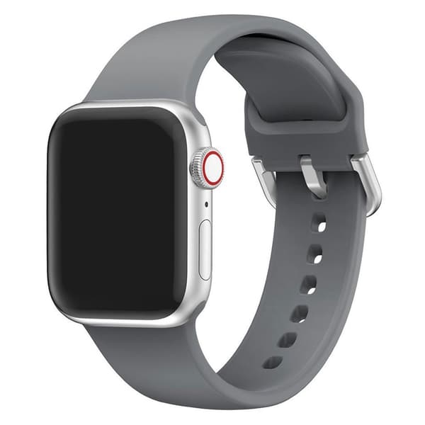 Apple Watch Series 5 40mm silikone Urrem - Mørkegrå Silver grey