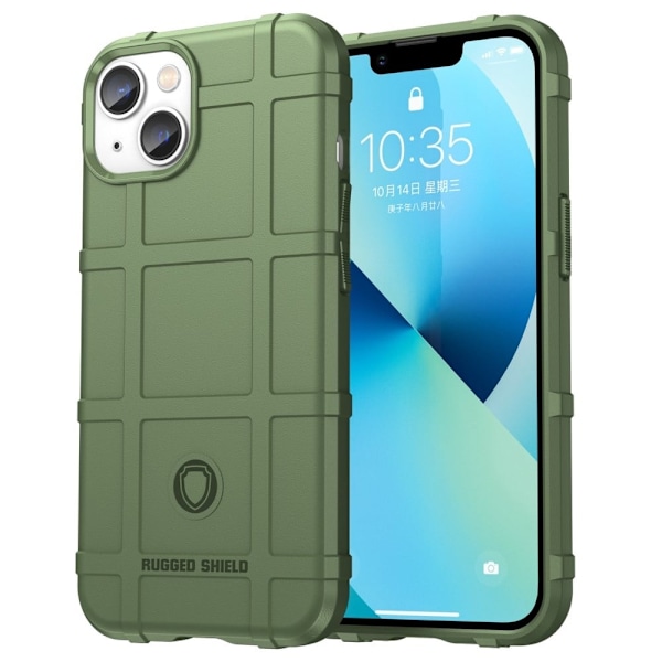 Rugged Shield Etui iPhone 14 Plus - Grønn Green