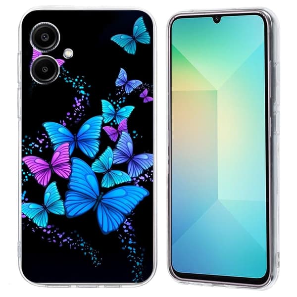 Vibe Samsung Galaxy A06 -kansi - Värikkäitä Perhosia Blue