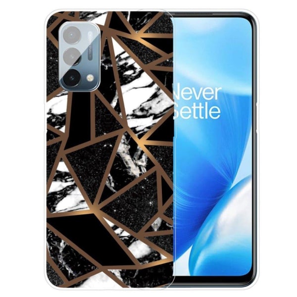 Marble OnePlus Nord N200 5G Suojakotelo - Black Tile Fragments Black