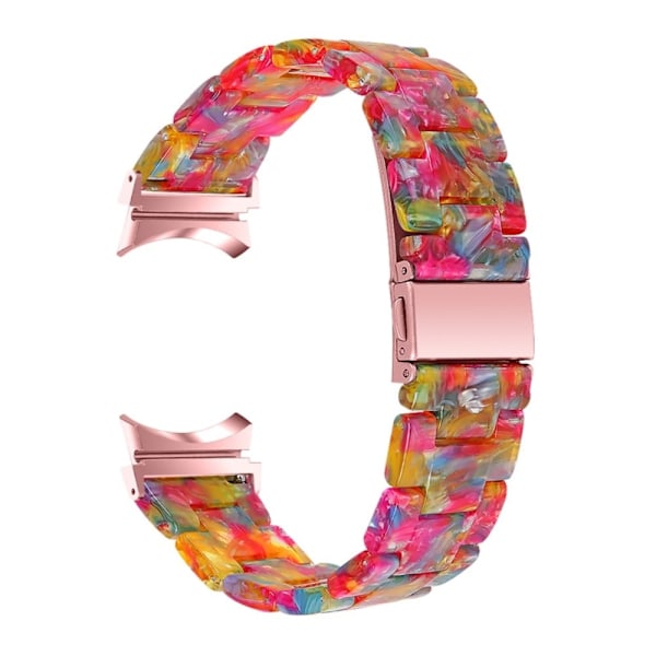 Samsung Galaxy Watch 5 / 5 Pro / 4 urrem i resin-stil - Regnbue-Slik Multicolor