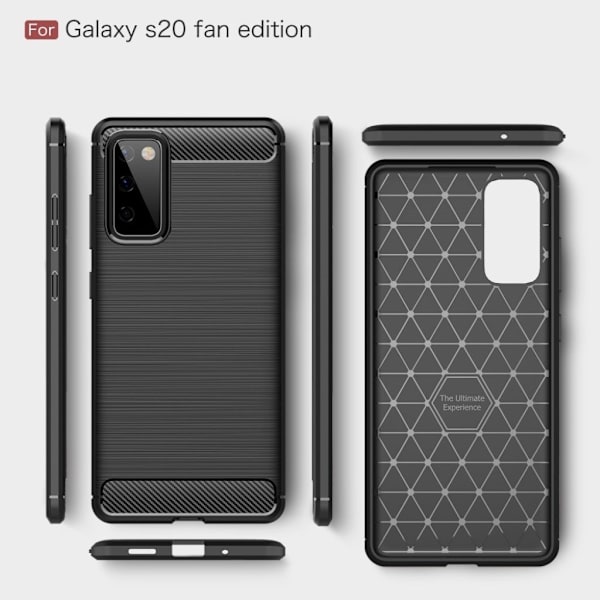 Carbon Flex Samsung Galaxy S20 FE skal - Svart Svart