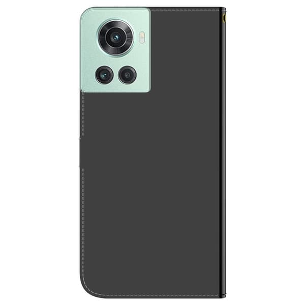 Mirror OnePlus 10R / OnePlus Ace flip-etui - Svart Black