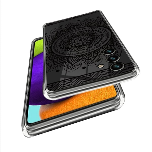 Deco Samsung Galaxy A34 5G skal - Mandala Blomma Svart