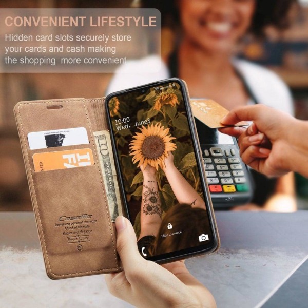 CaseMe Samsung Galaxy A23 vintage etui - Brun Brown