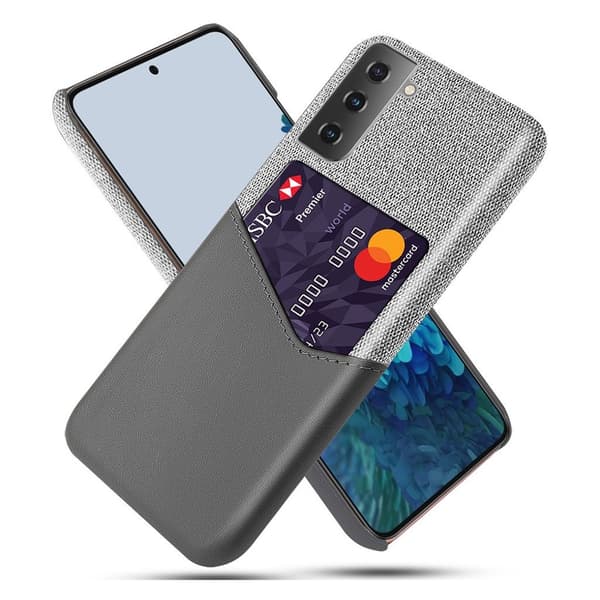 Bofink Samsung Galaxy S21 Card Cover - Grå Silver grey