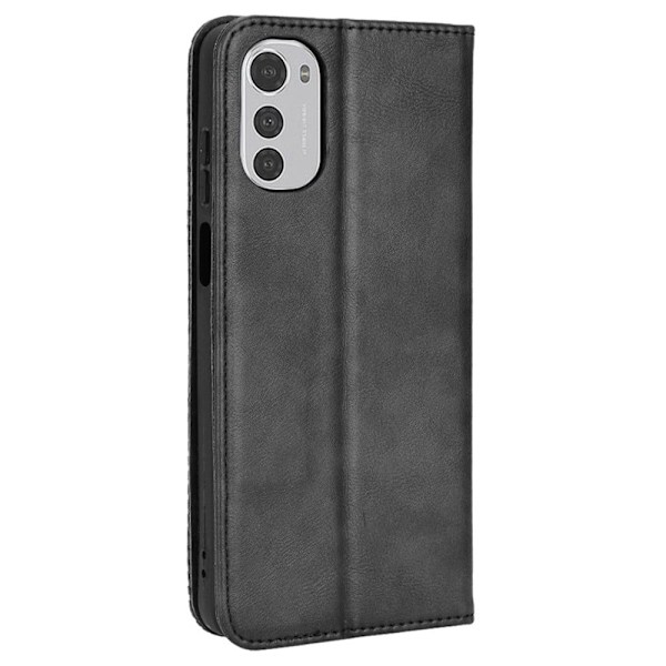 Bofink Vintage Motorola Moto E32s / Motorola Moto E32 nahkakotelo - Musta Black