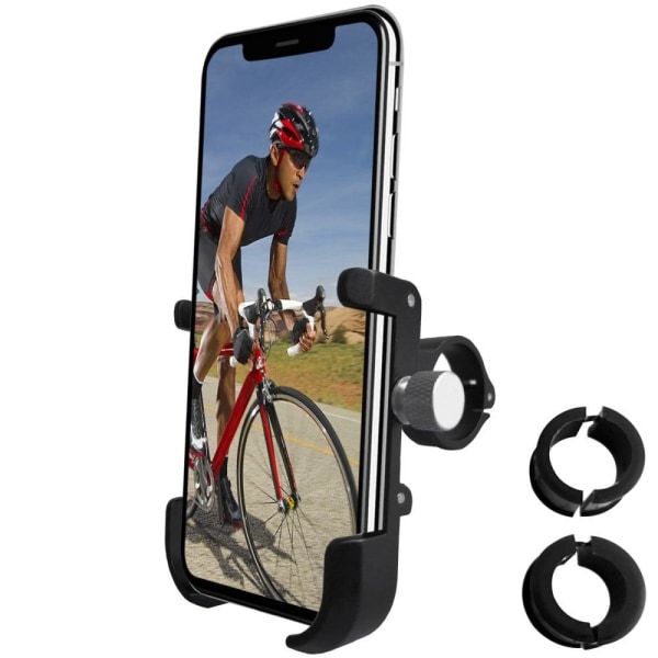 Universal 360 graders cykeltelefonholder - Sort Black