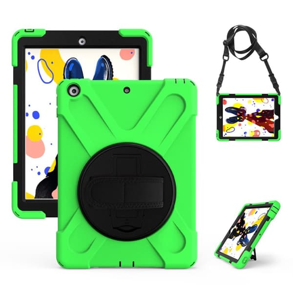 iPad 10.2 (2019) X-Formet hybrid etui - Grøn Green