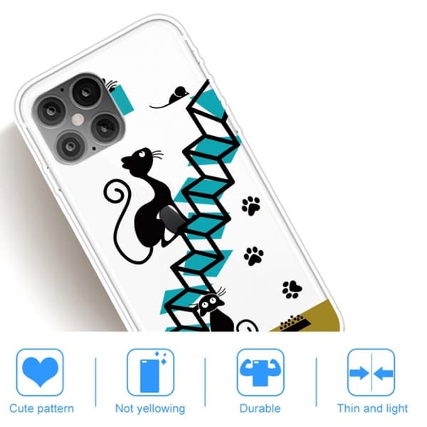 Deco iPhone 12 Pro Max Etui - Stjerner Black