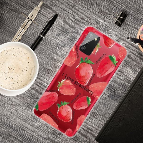 Deco Samsung Galaxy A02s etui - jordbær Red