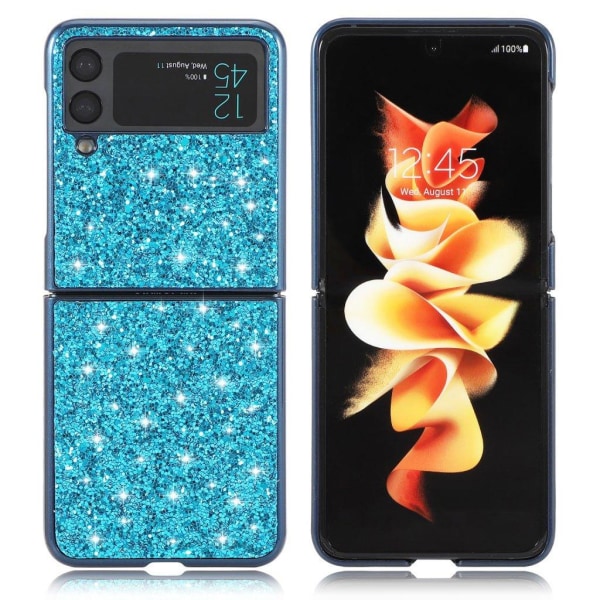 Glitter Samsung Galaxy Z Flip3 5G Suojakotelo - Sininen Blue