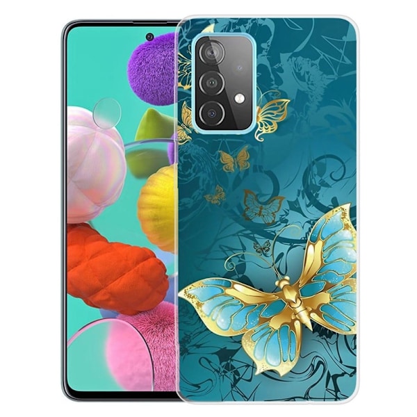 Butterfly läder Samsung Galaxy A23 fodral - Grön Grön