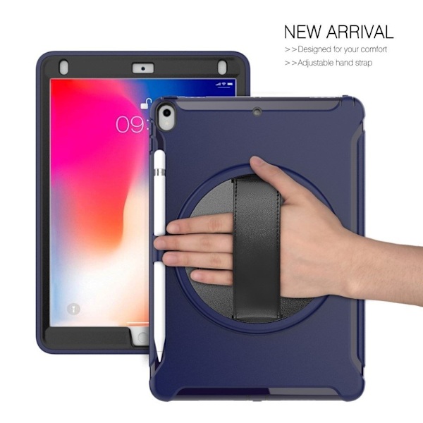 iPad Pro 10,5 360 graders hybridfodral - Mörkblå Blå
