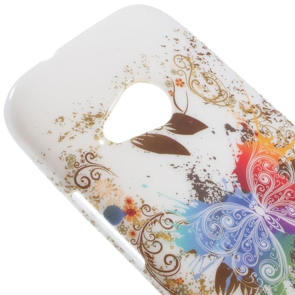 Butterfly läder HTC One Mini 2 fodral - Flerfärgad multifärg
