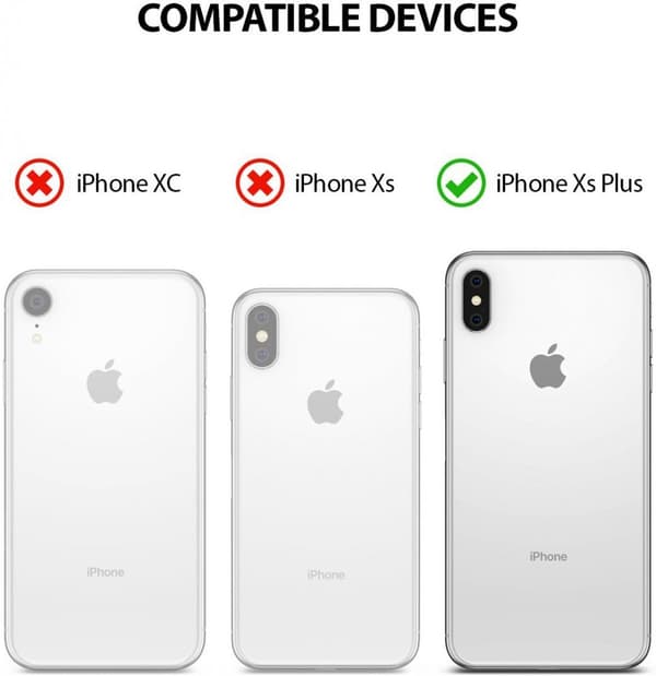 Ringke FUSION X iPhone XS Max -puhelimeen - Musta Black