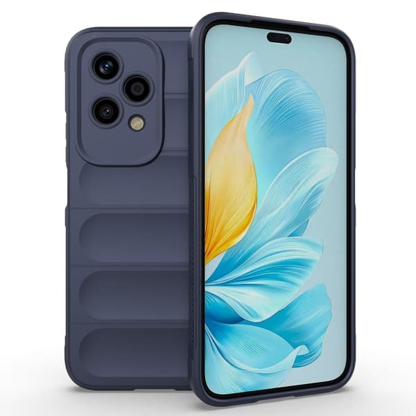 Blødt grebsformet Honor 200 Lite cover - Mørkeblå Blue