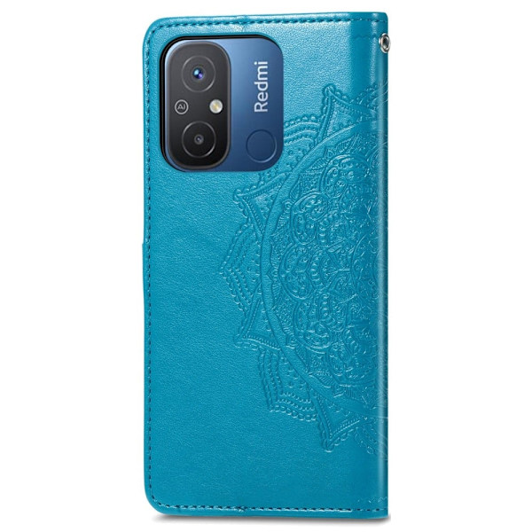Mandala Xiaomi Redmi 12C / 11a Flippetui - Blå Blue