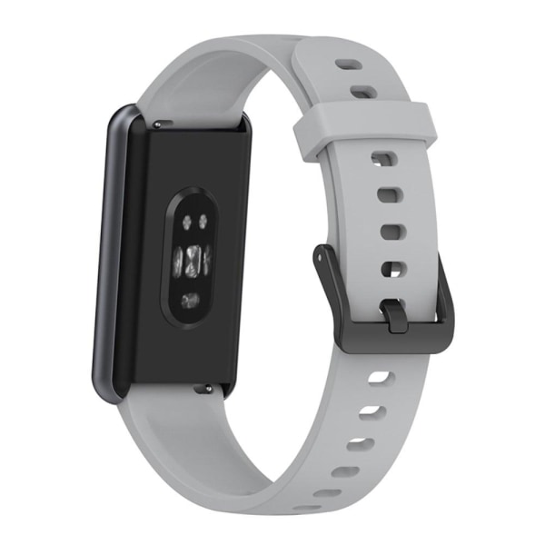 Realme Band 2 silikonikellon hihna - Harmaa Silver grey