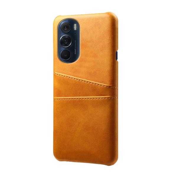 Motorola Edge X30 skal med korthållare - Orange Orange
