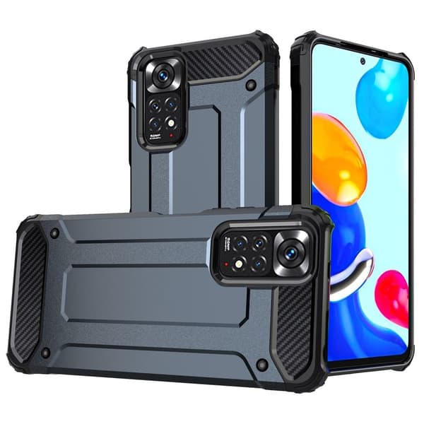 Armour Guard Xiaomi Redmi Note 11S / Xiaomi Redmi Note 11 skal - Blå Blå